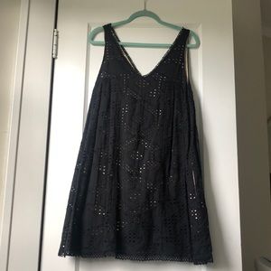 Anthropologie Lace Black Sundress